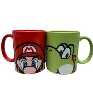 Mario and Yoshi coffee cups, mugs {8}